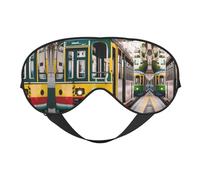 Lisbon - Máscara para dormir con estampado de tranvía que bloquea la luz, suave y transpirable, para dormir, viajes, siesta en casa