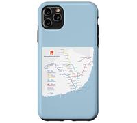 Lisbon Portugal Subway Train Railway - Souvenir Route Map Carcasa para iPhone 11 Pro MAX