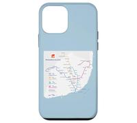Lisbon Portugal Subway Train Railway - Souvenir Route Map Carcasa para iPhone 12 Mini