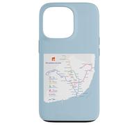 Lisbon Portugal Subway Train Railway - Souvenir Route Map Carcasa para iPhone 13 Pro