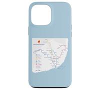 Lisbon Portugal Subway Train Railway - Souvenir Route Map Carcasa para iPhone 13 Pro MAX