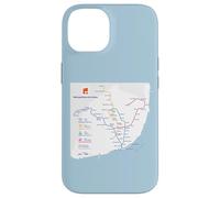 Lisbon Portugal Subway Train Railway - Souvenir Route Map Carcasa para iPhone 14