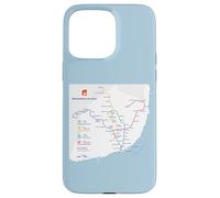 Lisbon Portugal Subway Train Railway - Souvenir Route Map Carcasa para iPhone 15 Pro MAX