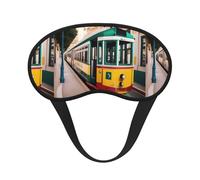 Lisbon Tram - Antifaz para dormir unisex con estampado de tranvía cómodo para viajes, meditación, sueño, viajes