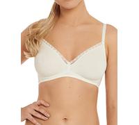 Lisca INES 20282 Sujetador suave sin relleno de algodón para mujer, Crema, 80 B (Talla del fabricante: 36B)