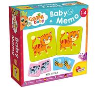 Lisciani - Baby Memo - Los Animales - Juego de Sociedad Educativo - Juego de Memoria y Reflexión - 24 Cartas - Para Niños de 1 a 4 años de edad - CAROTINA BABY