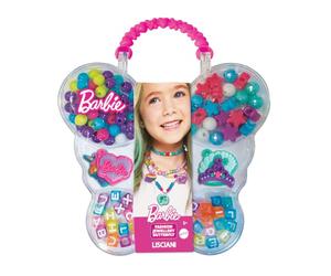 Lisciani - Barbie - Bolso Mariposa con Kit de Bisutería - Desde 5 Años | Juego Creativo de Joyería - Hilos, Cierres y Perlas Surtidas - Bolso Mariposa Incluido - Concentración, Paciencia y Lógica