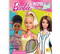 Lisciani - BARBIE - Cuaderno de Bosquejo Inspire tono Look - Modelos BARBIE para Vestir - Juego Creativo - Marcadores de Color - Para Chicas Mayores de 5 Años
