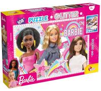 Lisciani - BARBIE Glitter Puzzle - 108 piezas - Juego de reflexión - Juego educativo - 50 x 35 cm - Formato apaisado - Glitter Puzzle - Fomenta la motricidad - Para niños a partir de 4 años