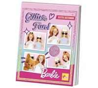 Lisciani - BARBIE Glitter Sketchbook - Glansig målarbok 32 sidor - Kreativ aktivitet för flickor från 4 år och uppåt - Utvecklar finmotorik, fantasi och koncentration - Skärmfri