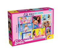 Lisciani - Barbie MaxiFloor - Puzzle Doble Cara 108 Piezas - Desde 6 Años | Gran Juego de Suelo Detallado - Escena del Dibujo Animado por Ensamblar - Sentido de la Observación y Paciencia - 70 x 50 cm