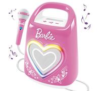 Lisciani - BARBIE PARTYMAKER - Altavoz y Micrófono High Tech - Karaoke para Niños a partir de 4 años - Micrófono y Altavoz Bluetooth - Conectividad con Smartphone - Efectos de luz - Música y Fiesta
