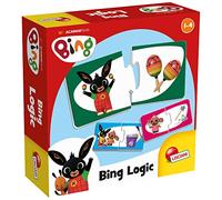 Lisciani - Bing Baby Logic - Juego de Puzzle y Memoria - Desde 1 Año | Set de Iniciación para Bebé - 32 Elementos Autocorrectivos por Asociar - Atención e Imaginación - Cartón Grueso Resistente