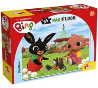 Lisciani - Bing MaxiFloor - Puzzle para niños Desde 3 años - 35 Piezas Formato Grande 70 x 50 cm - Personajes Bing y Amigos - Puzzle Educativo de Suelo