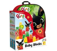 Lisciani - BING Mochila con Bloques de Construcción - Juguete Educativo para Niños desde 1 Año - Desarrolla Habilidades Motoras y Creatividad - Mochila Fácil de Transportar