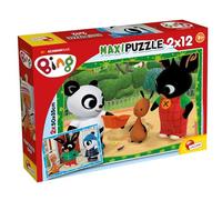 Lisciani - BING y sus amigos - 2 Puzzles de 12 piezas - 2 x 50x35cm - Maxi Puzzle para niños a partir de 3 años - Desarrollo de la creatividad y la motricidad - Made in Italy