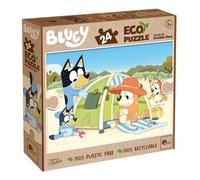 Lisciani Puzzle Bluey Eco - 24 piezas, 50x70 cm, doble cara para colorear, 100% reciclable, 3+ años