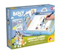 Lisciani - BLUEY Escuela de Dibujo - Kit educativo de dibujo para niños a partir de 3 años - Mesa de luz A4 - Rotuladores perfumados - Plantillas, pegatinas y tijeras - Actividad manual y creativa