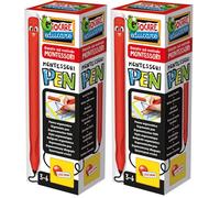 Lisciani - Bolígrafo Montessori- Bolígrafo para Aprender a Escribir - Actividad Montessori - Aprender a Escribir - Desarrolla la motricidad Fina para niños de 3, 4, 5 y 6 años (Paquete de 2)