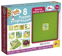 Liscianigiochi Carotina Baby 9 Puzles progresivos-La Granja-Juego Educativo para niños de 1 á 4 años, Multicolor (95483)