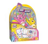 Lisciani - Care Bears Drawing School - Mochila Creativa - Desde 5 Años | Set de Dibujo para Llevar - Cuaderno de Actividades y Pop-Ups por Colorear - Concentración y Paciencia - 4 Pizarras Borrables