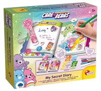 Lisciani - Care Bears - Ositos Cariñositos - Diario Secreto para niños Desde 5 años - Cuaderno íntimo con candado y Llaves - Cubiertas Intercambiables - Rotuladores perfumados y Que cambian de Color