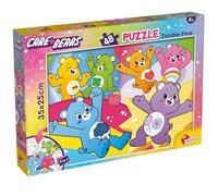 Lisciani - Care Bears - Puzzle Doble Cara de 48 Piezas - Desde 4 Años | Juego de Montaje y Dibujo - Reverso en Blanco y Negro por Decorar - Observación y Orientación - Formato Final 35 x 25 cm