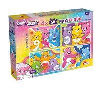 Lisciani - Care Bears - Set de 4 Puzzles para Colorear - Desde 4 Años | Lote de Rompecabezas Ilustrados - Reverso Blanco y Negro en Cada Lámina - Motricidad y Paciencia - 4 Imágenes de 48 Fichas