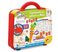 Lisciani - Carotina Alfabeto y Palabras - Monedero Educativo Portátil para Niños 3-6 Años - Pluma Parlante & Brillante - Prueba Cartas y Vocabulario - Actividades Didácticas - Autonomía & Lógica