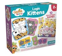 Lisciani - Carotina Baby - 10 Juegos Educativos Gatitos - Puzzle y Memoria | 10 Juegos Educativos - Gatitos - Puzles - Memoria & Asociación - Lógica - Atención - Aprendizaje desde 1 Año - Montessori