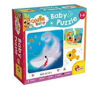 Lisciani - CAROTINA BABY - 6 Puzzles del Mar - Puzzles de 4 Piezas - Juego Educativo Con Animales Marinos - Aprendizaje Lúdico - Para Niños de 1 a 4 años