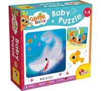 Lisciani - CAROTINA BABY - 6 Puzzles del Mar - Puzzles de 4 Piezas - Juego Educativo Con Animales Marinos - Aprendizaje Lúdico - Para Niños de 1 a 4 años