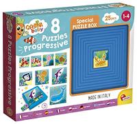 Lisciani - Carotina Baby 9 Puzles progresivos - El mar - Juego educativo para niños de 1 á 4 años