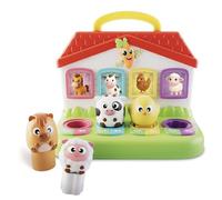 Lisciani - Carotina Baby - Country Animals - Juguete electrónico Educativo para bebé Desde 10 Meses - Animales de la Granja - Sonidos y melodías - Ventanas Luminosas con Espejos - Juego de Encaje