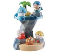 Lisciani - Carotina Baby - Ocean Life Juego de Encaje - Desde 10 Meses | Juguete Lógico para Bebés - Delfín, Pez Payaso y Cangrejo por Colocar - Precisión y Destreza - 5 Personajes Marinos Coloridos