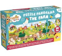 Lisciani - Carotina Baby Puzzle Panorama: La Granja - Rompecabezas Educativo para Niños - De 1 a 4 Años - Puzzle Colorido y Resistente - Estimula Motricidad Fina y Imaginación - Fabricado en Italia