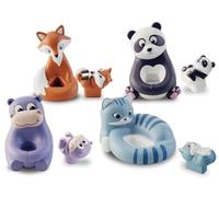 Lisciani - Carotina Baby - Super Mommy Juego de Asociación - Desde 10 Meses | Juguete de Despertar Lógico - Panda, Zorro, Hipopótamo y Gato por Unir - Destreza y Motricidad Fina - 4 Dúos por Reformar