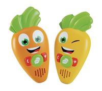Lisciani - Carotina - Walkie Talkies Infantiles con Linterna - Desde 3 Años | Pareja de Radios de Juguete para Niños - Juego en Casa, Jardín o Excursión - Jugar a Comunicar - Alcance de hasta 120 m