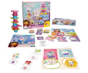 Lisciani - Casa de Muñecas de Gabby - Juegos Educativos - Kit de Aprendizaje - Estimula lógica e imaginación - Desarrolla memoria - Basado en Serie Animada - Desde 2 años - Fabricado en Italia