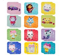 Lisciani - Casa de Muñecas de Gabby - Memo - Juego de Memoria - Refuerza la Memoria y la Atención - Inspirado en la Serie Animada - Desde 1 Año en Adelante - Fabricado en Italia