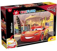 Disney Puzzle Maxi Floor para niños de 35 piezas 2 en 1, Doble Cara con reverso para colorear - Disney Cars 3 60665