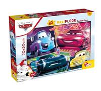 Liscianigiochi Puzzle Maxi Floor para niños de 60 Piezas 2 en 1, Doble Cara con Reverso para Colorear - Disney Cars 3 64007