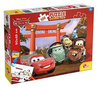 Lisciani - DISNEY: Cars - Puzzle de Doble Cara Delante/Detrás con espalda para colorear - Desarrolla la motricidad - 108 Piezas - Puzzle 2 en 1 - Juego Educativo - A partir de 6 años - 47987