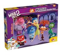 Lisciani - DISNEY DEL REVÉS 2 - Puzzle 48 Piezas - Para Niños a Partir de 4 Años - 2 in 1 - Puzzle Maxi Doble Cara - 35x25cm - Reverso para Colorear - Divertida Idea de Regalo - INSIDE OUT 2