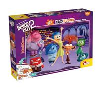 Lisciani - DISNEY DEL REVÉS 2 - Puzzle 60 Piezas - Para Niños a Partir de 4 Años - 2 in 1 - Puzzle Maxi Doble Cara - 35x25cm - Reverso para Colorear - Juego Divertido y Creativo - INSIDE OUT 2