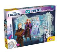 Lisciani - DISNEY - Frozen - MaxiFloor Puzzle de 24 piezas - Puzzle 2 en 1 - Doble cara - Espalda para colorear - Juego educativo - A partir de 3 años - Fomenta la creatividad - 35 x 25 cm