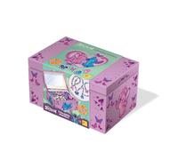 Lisciani - DISNEY STITCH - Kit de creación de joyas de la amistad con joyero - Para niños a partir de 7 años - Creación de collares y pulseras de punto - Con perlas, dijes, hilos y accesorios
