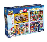 Lisciani - Disney Toy Story - Puzzle 4 x 48 Piezas para niños Desde 4 años - Doble Cara con Dibujo para Colorear - Formato 35 x 25 cm - Actividad Creativa - Observación y motricidad Fina