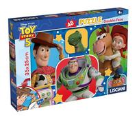 Lisciani - Disney Toy Story - Puzzle Doble Cara 48 Piezas - Desde 4 Años | Rompecabezas Colorido por Decorar - Escena del Dibujo Animado por Recomponer - Coordinación, Destreza y Memoria - 35 x 25 cm