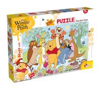 Lisciani - Disney Winnie The Pooh - Puzzle 250 Piezas para niños Desde 7 años - Puzzle Disney Doble Cara 2 en 1 - Formato 50 x 35 cm - Winnie The Pooh y Sus Amigos - Actividad Creativa y observación